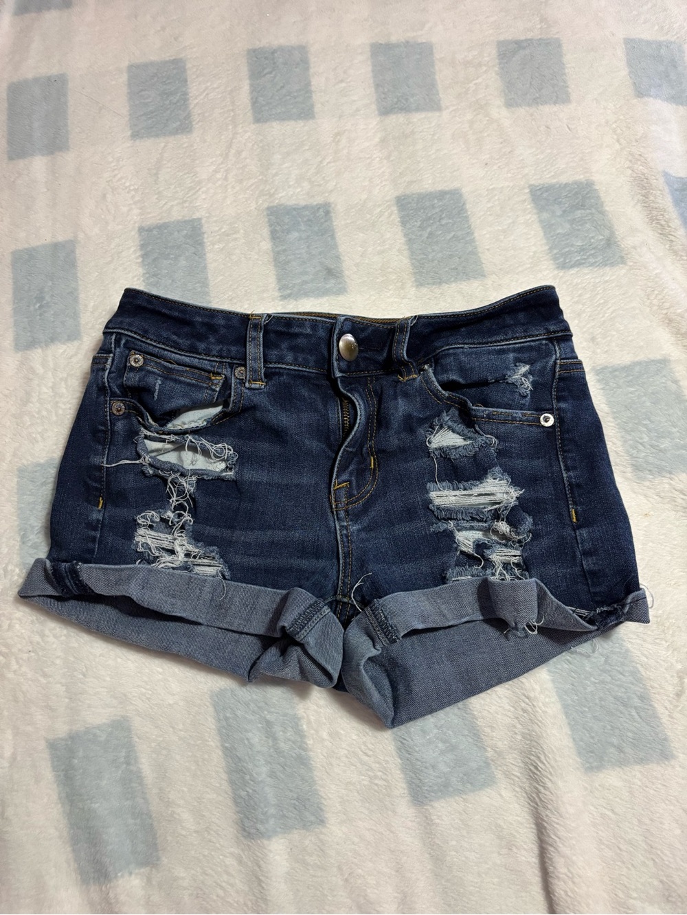 American Eagle Ripped Jean Shorts